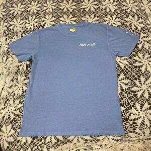 ARMRA High on IgG Graphic T-Shirt Blue Short Sleeve Crew Neck Mens XL